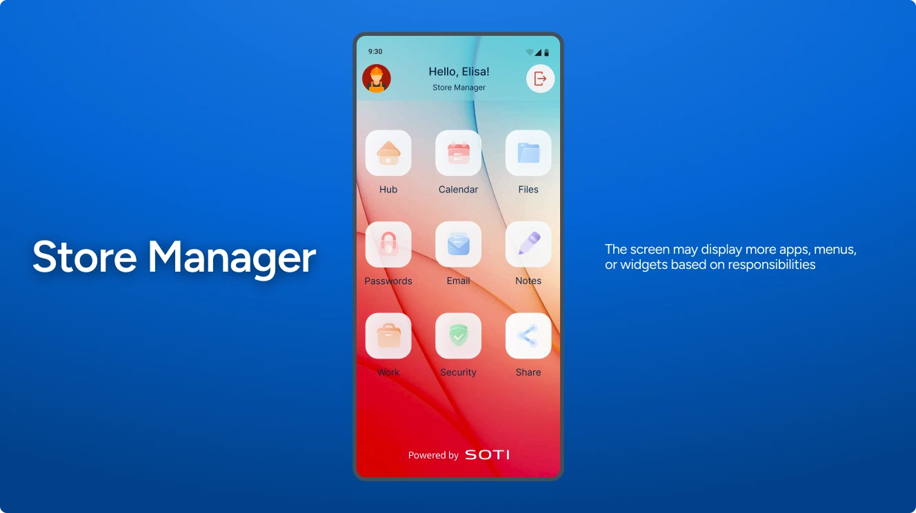 Store manager screen